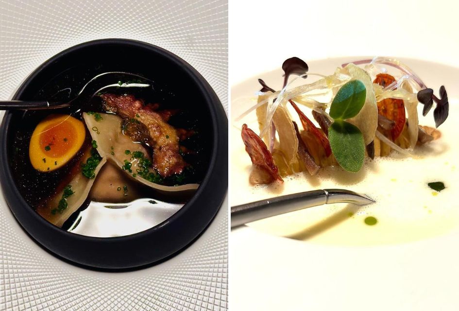 The Zermatt restaurant After Seven, showcasing its inventive and visually stunning menu items.